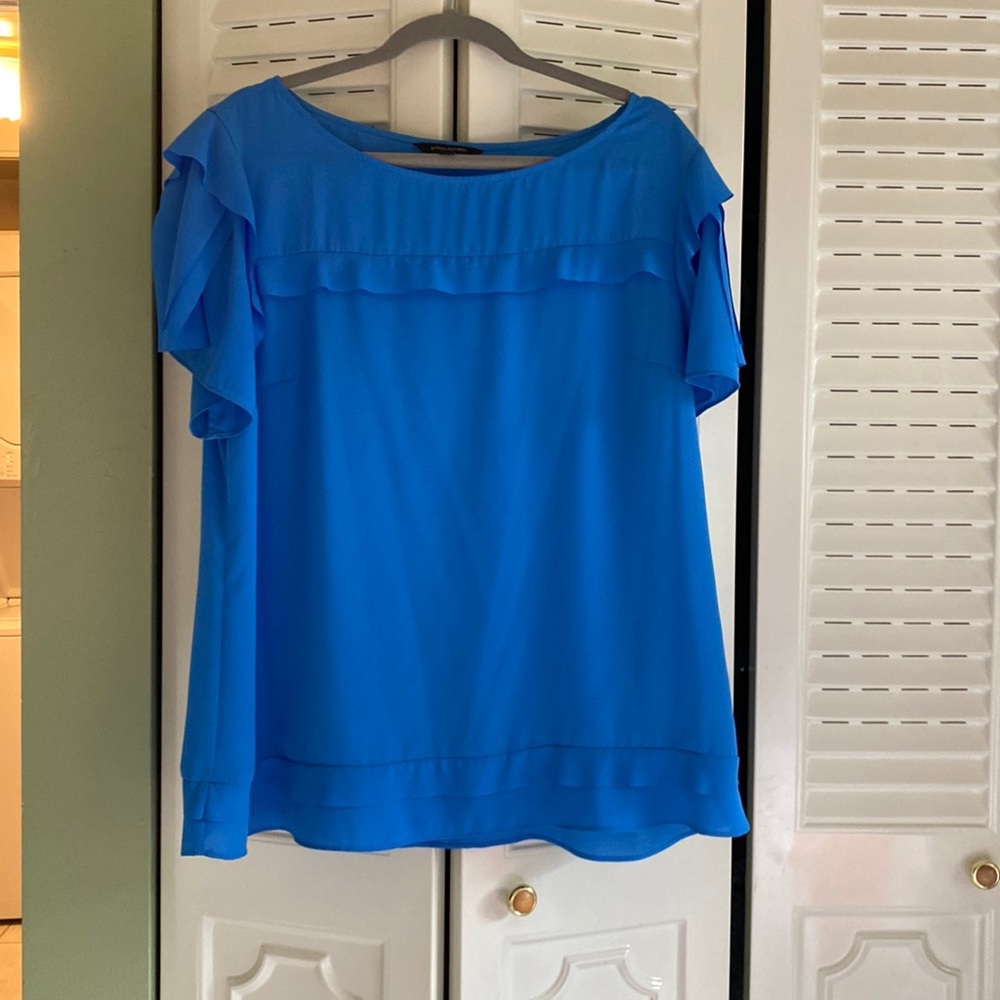 Banana Republic Harbor blue layered chiffon top size XL